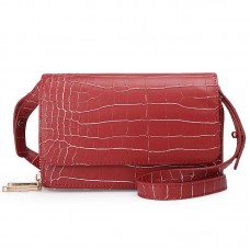 Faux leather crossbody